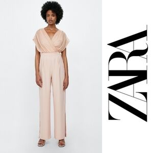 Zara Contrast Lace Jumpsuit
